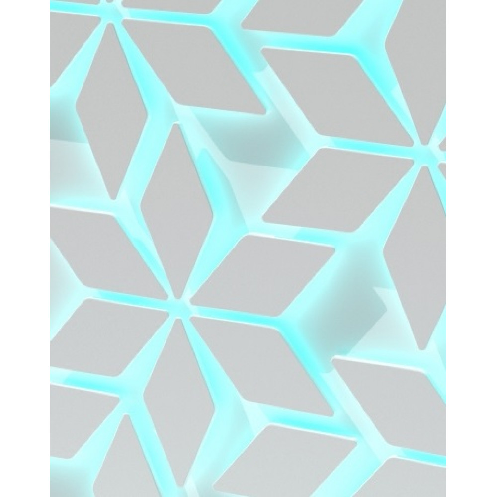 Декоративні 3D панелі Пелюстки з LED підсвічуванням під фарбування