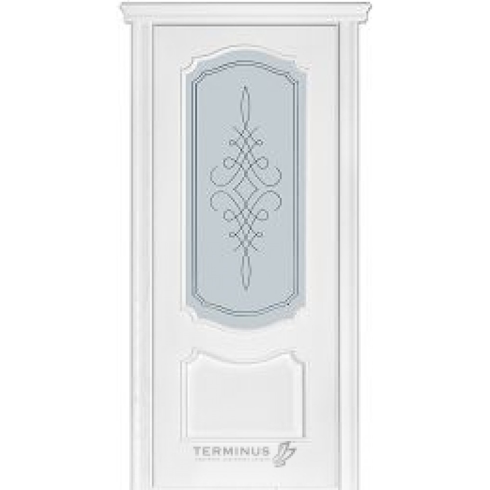 Двері шпоновані TERMINUS Caro Горіх американський 41 засклена 02