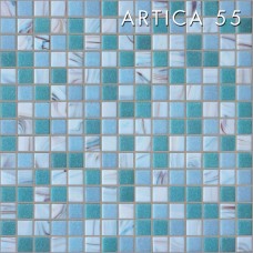 Мікс бірюзово-блакитний зі скляної мозаїки АРТИКА55