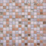 Микс бежево-розовый из стеклянной мозаики АРТИКА71