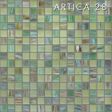 Мікс зелений із скляної мозаїки АРТИКА28