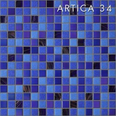 Мікс синій зі скляної мозаїки АРТИКА34