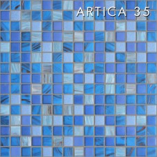 Мікс світло-синій зі скляної мозаїки АРТИКА35