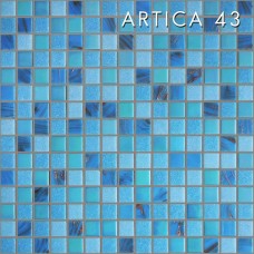 Мікс блакитний зі скляної мозаїки АРТИКА43