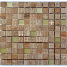 Мозаїка СМ 3040 С2 Brown-Gold 300x300x9 Котто Кераміка