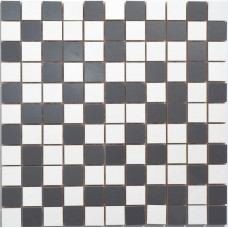 Мозаїка СМ 3106 C2 White-Estet Graphite 300х300х9 Котто Кераміка