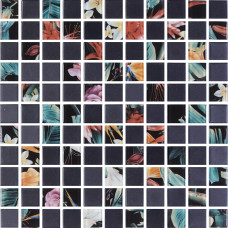 Мозаика GMP 0825006 С2 Print 44-Black MATT 300×300x8 Котто Керамика