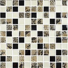 Мозаїка GMP 0825035 С3 Print 38-Gold-Black 300×300x8 Котто Кераміка