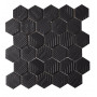 Мозаика HST 6021 Hexagon Black MATT 295x295x9 Котто Керамика Мозаика HST 6021 Hexagon Black MATT 295x295x9 Котто Керамика
