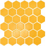 Мозаика H 6025 Hexagon Dark Yellow 295×295x9 Котто Керамика