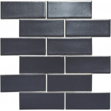 Мозаїка BRICK B 6022 Grafit Black 300x300х9 Котто Кераміка