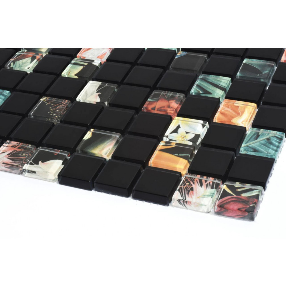 Мозаика GMP 0825047 С2 Print 44-Black MATT 300×300x8 Котто Керамика