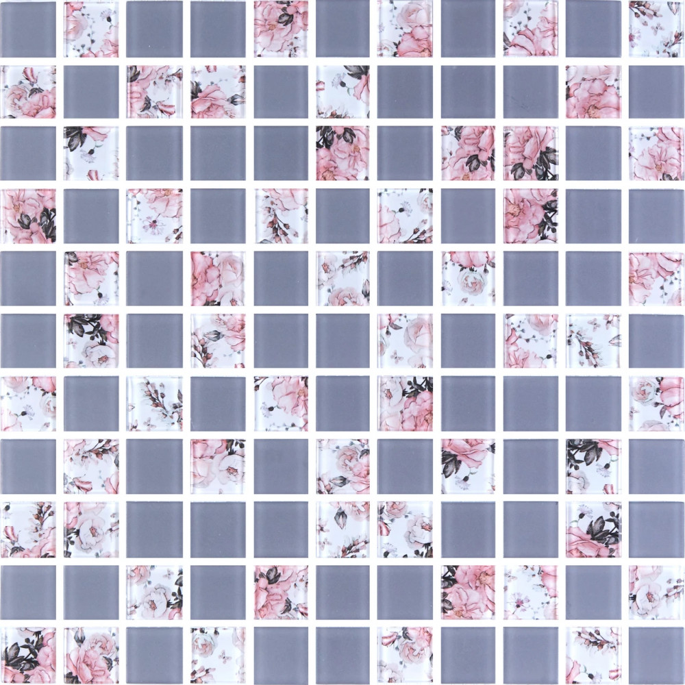 Мозаика GMP 0825009 С2 Print 8-Grey W MATT 300×300x8 Котто Керамика