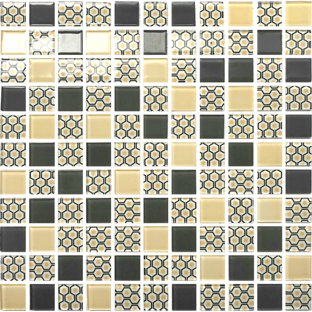 Мозаика GMP 0825003 С3 Print 2-ral 1014-ral 300x300х8 Котто Керамика