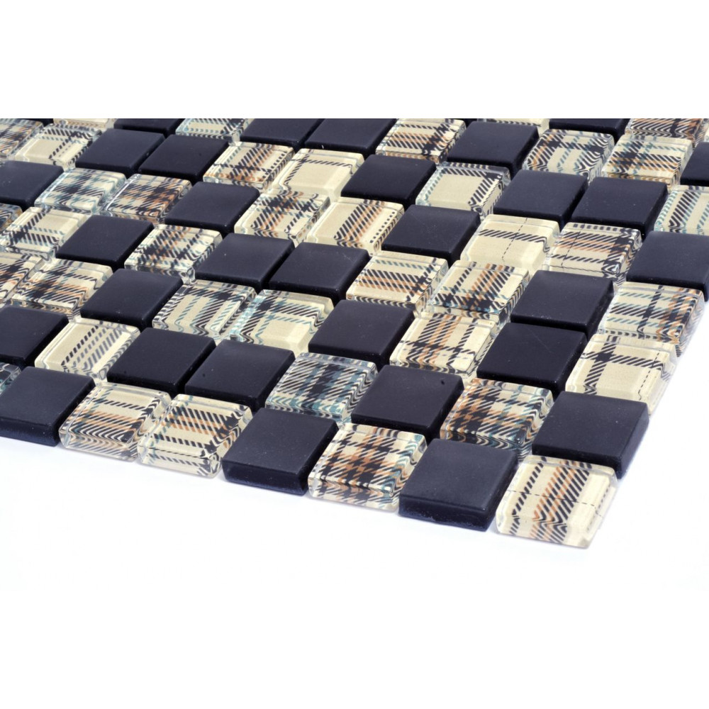 Мозаика GMP 0825053 С2 Print 47-Black MATT 300×300x8 Котто Керамика