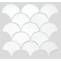 Мозаїка SCALES SC 6024 White 240x240x9 Котто Кераміка