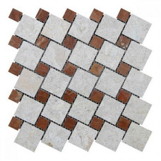 Мозаїка мармурова KrimArt Victoria Beige - Rojo Alicante