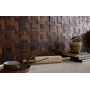 Дерев'яна мозаїка Woodmosaica 3D Enfasi Дуб Thermo Wood