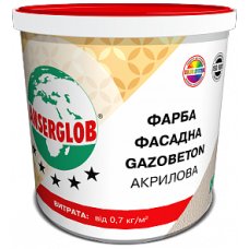 Фарба фасадна ANSERGLOB Gazobeton акрилова, 28 кг