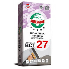 Шпаклівка фасадна фінішна світло-сіра Anserglob ВСТ-27, 20кг в Одесі.