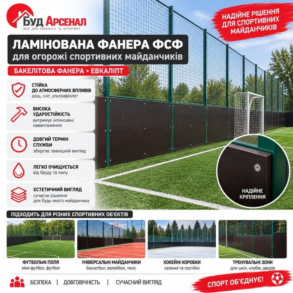 Фанера ламинированная ФСФ Эвкалипт 2500×1250×18 мм Гл/Гл