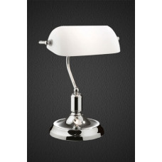  Настільна лампа IDEAL LUX Lawyer TL1 Cromo (45047)
