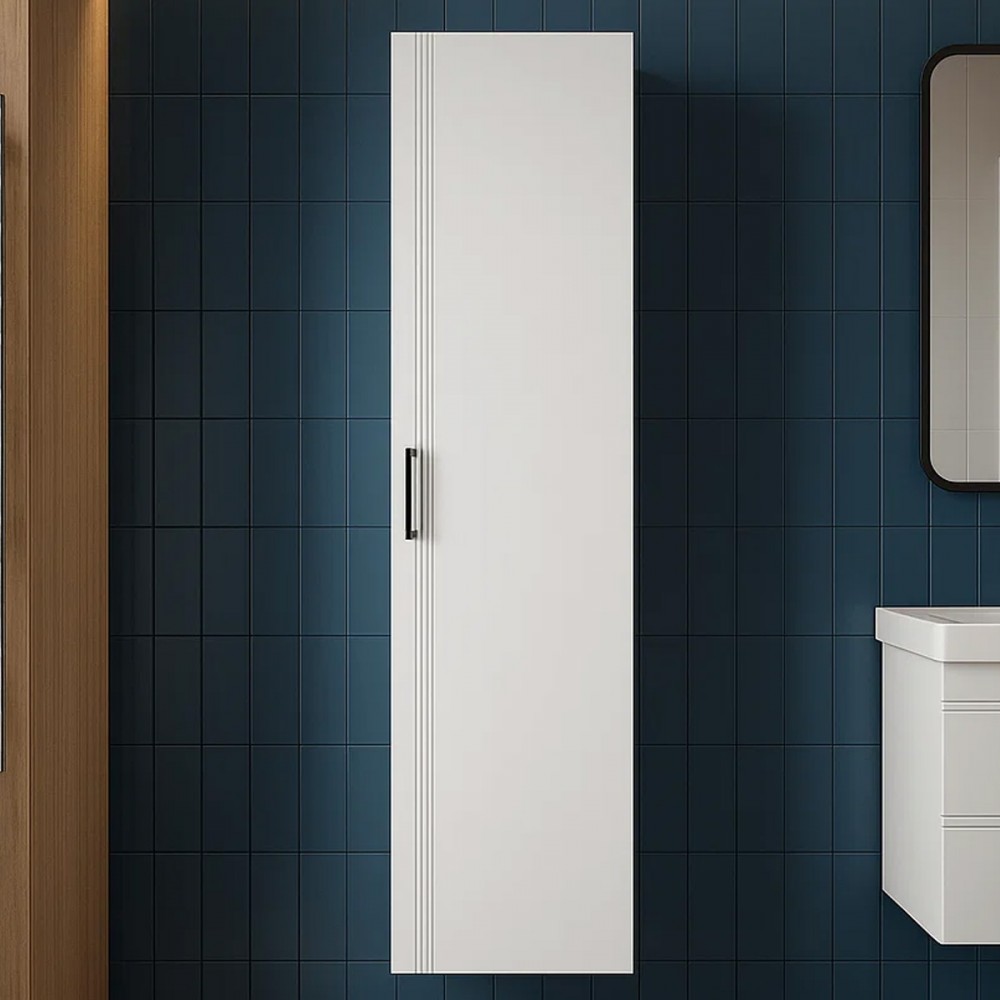 Пенал Devit Urbanis 454170W универсальный 170 см с черными ручками, белый