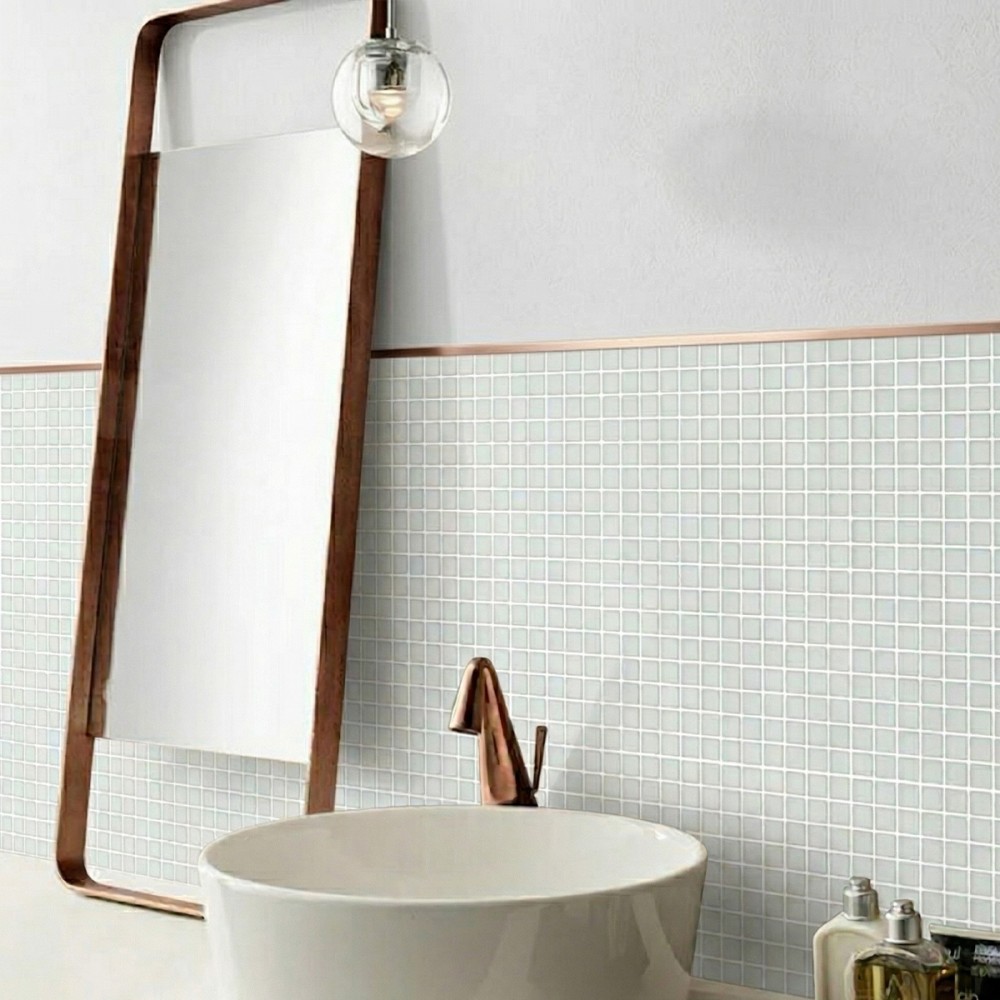 Мозаика Mozaico De Lux R-Mos B11 Белая 32,7х32,7 см