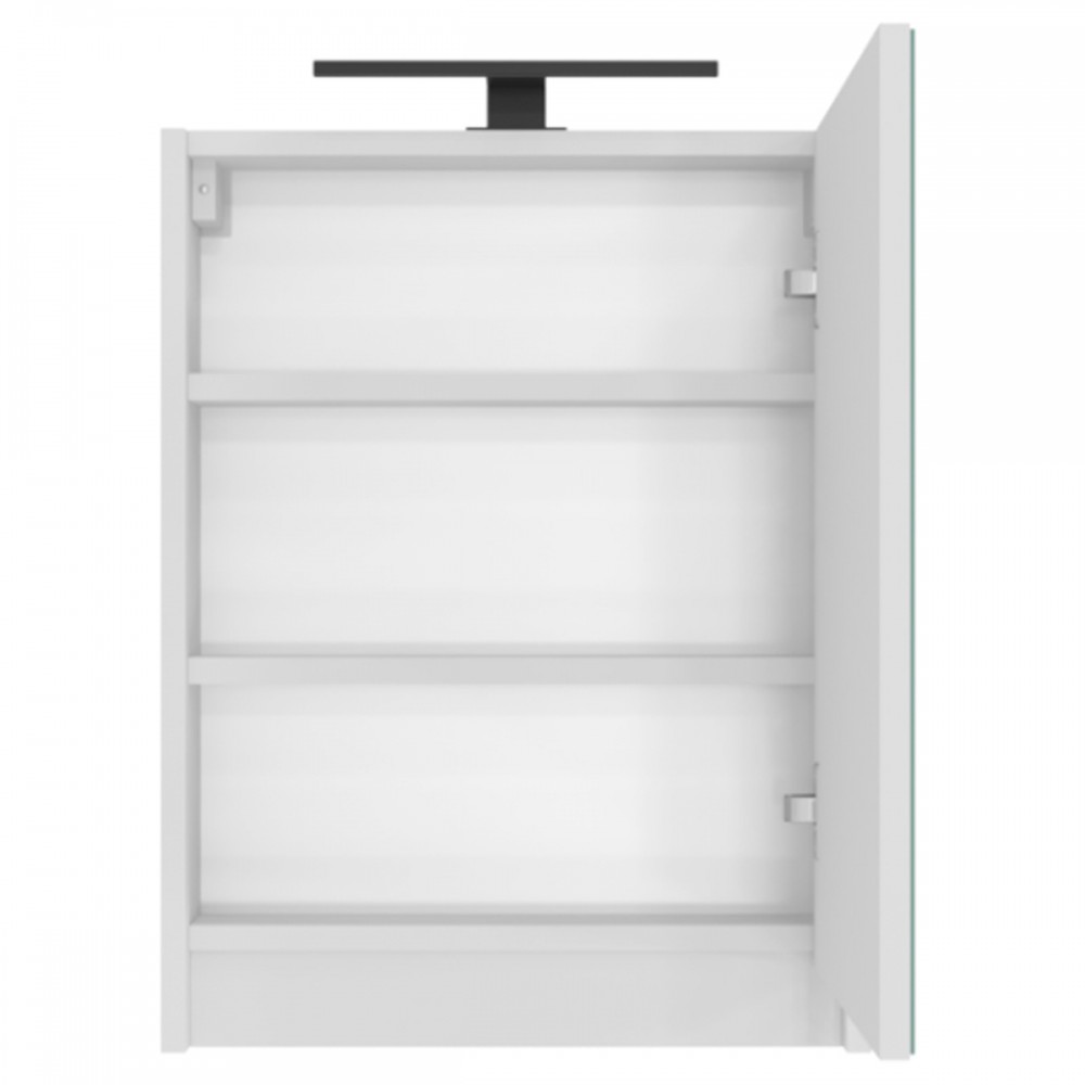 Зеркальный шкаф Devit Small 065050W с подсветкой, белый