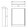Зеркальный шкаф Devit Small 065050W с подсветкой, белый