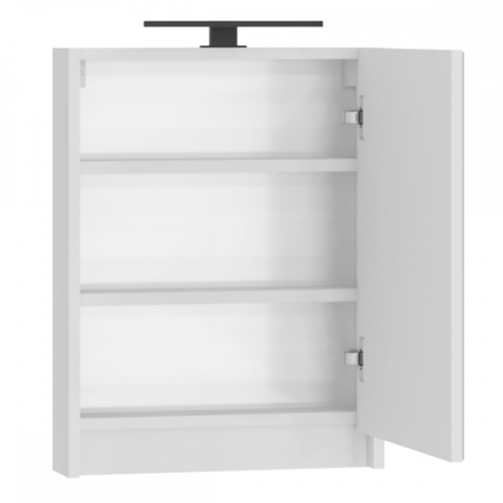 Зеркальный шкаф Devit Small 065050W с подсветкой, белый