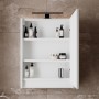 Зеркальный шкаф Devit Small 065050W с подсветкой, белый