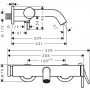 Смеситель для ванны Hansgrohe Tecturis S 73422140