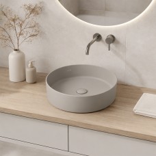 Раковина Creavit Loop Round LP145-00CG00E-0000 45 см колір Cool Grey