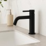 Смеситель для раковины Devit Flow 550534B, черный матовый