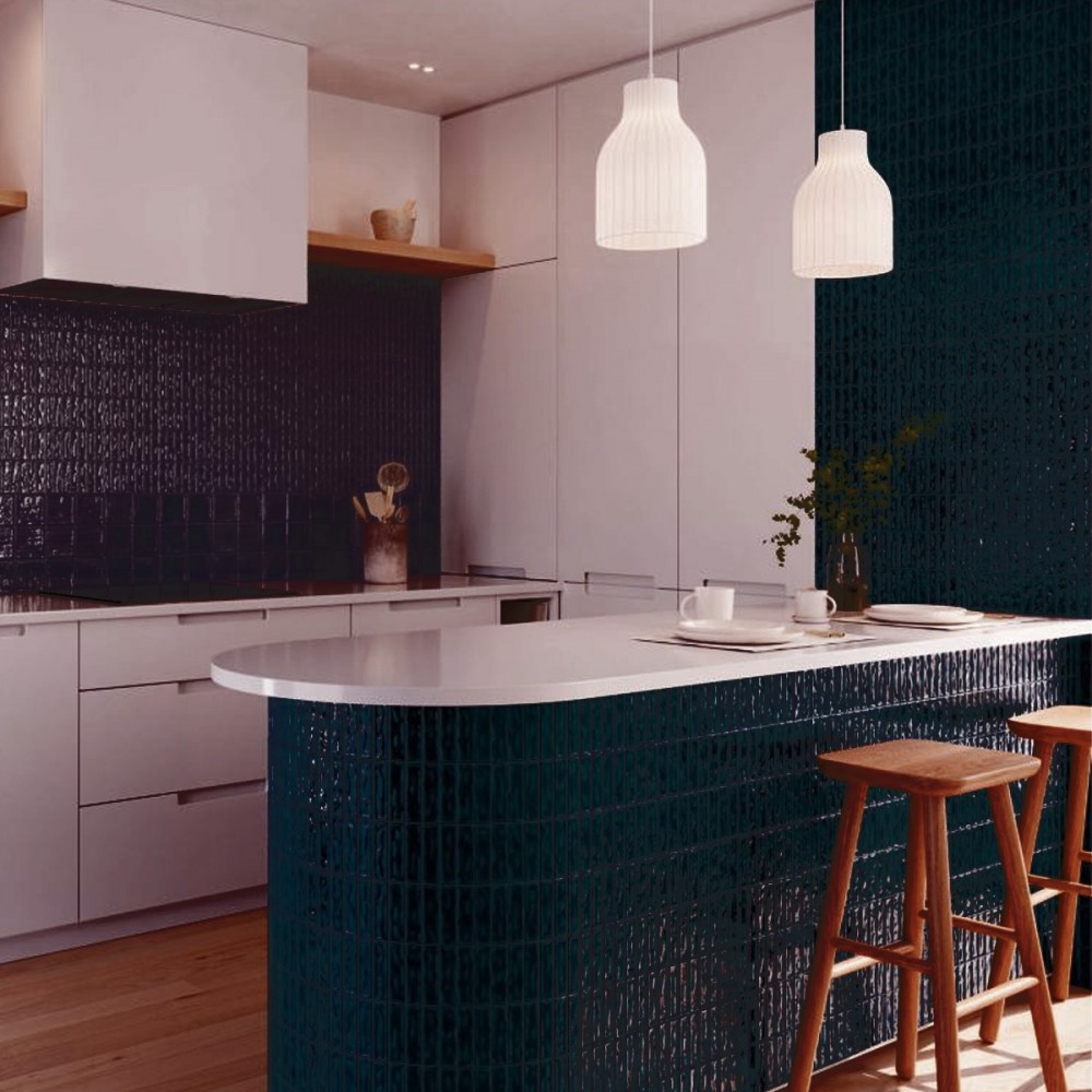 Плитка Ceramica Deseo Sticks black 20x20 см
