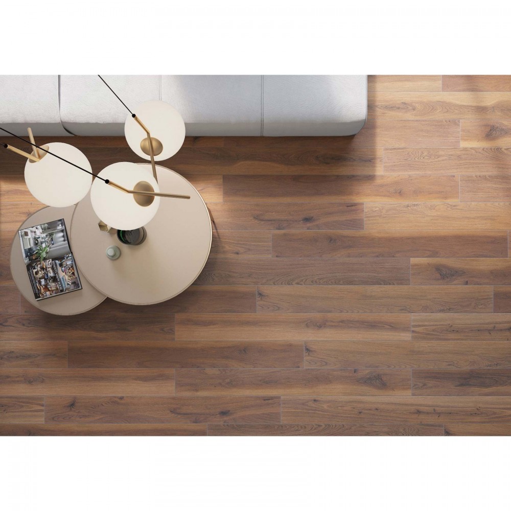 Керамогранит Cerrad Podloga Acero Marrone Rect 19,3х120,2 см