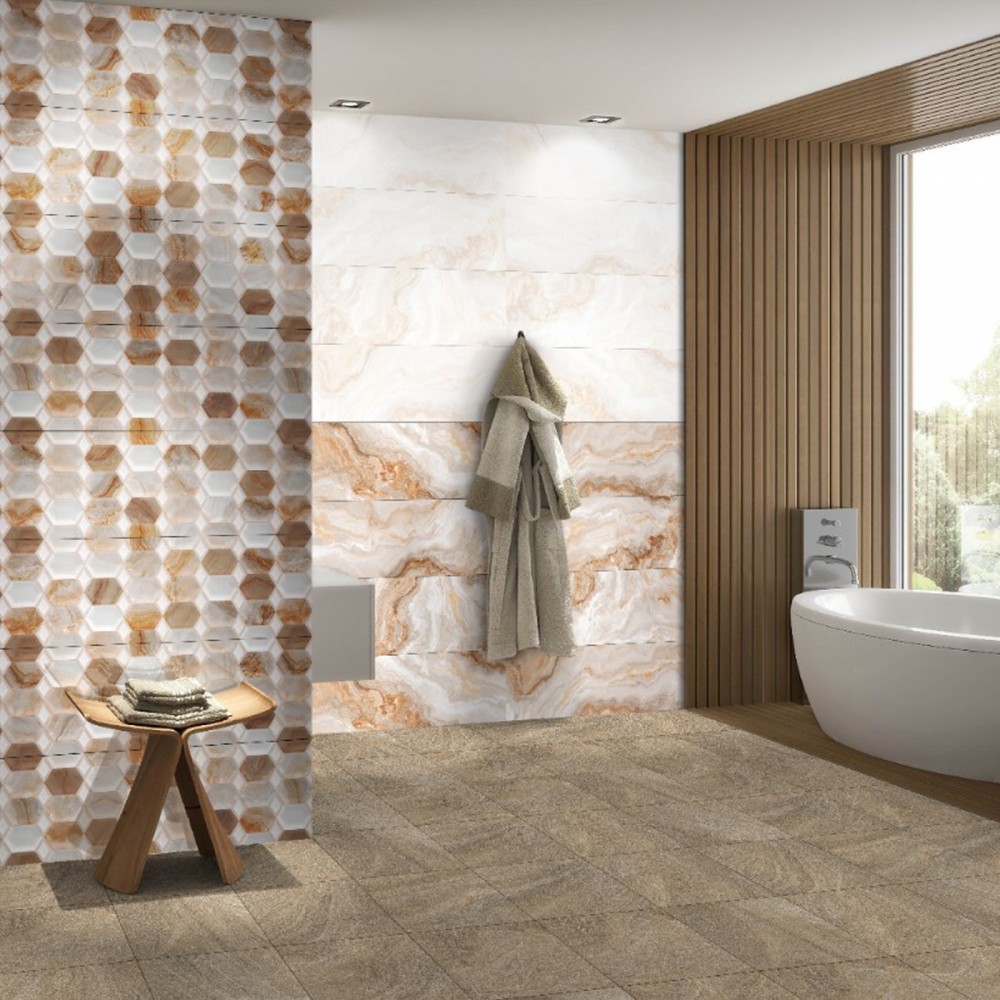 Плитка Ceramica Deseo Arabesque Beige Dark 30х90см