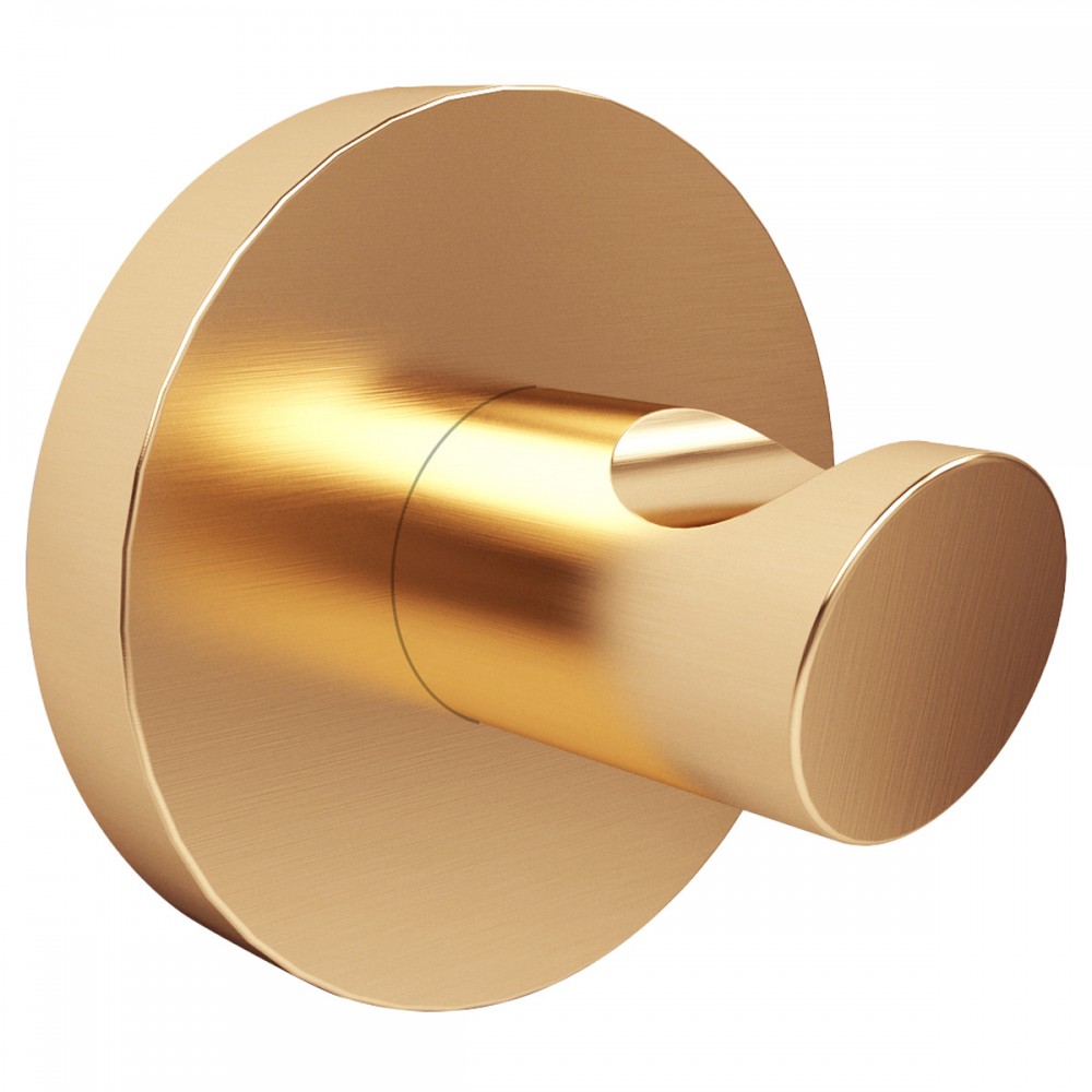 Одинарный крючок Devit Flow DFL21010202BG, цвет Brushed Gold PVD