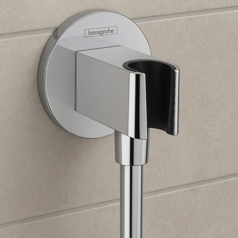 Шланговое подключение Hansgrohe FixFit S 26888000 с держателем для душа
