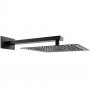 Верхняя душевая лейка Devit Flow D113000000120GM, 250x250 мм с кронштейном, цвет gun metal