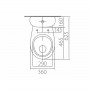Унитаз-компакт KOLO Antysplash 209905UA с сиденьем с крышкой из полипропилена