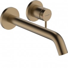 Змішувач прихованого монтажу для раковини Hansgrohe Tecturis S 73351140 brushed bronze 22,5 см (зовнішня частина)