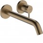 Смеситель скрытого монтажа для раковины Hansgrohe Tecturis S 73351140 brushed bronze 22,5 см (наружная часть)