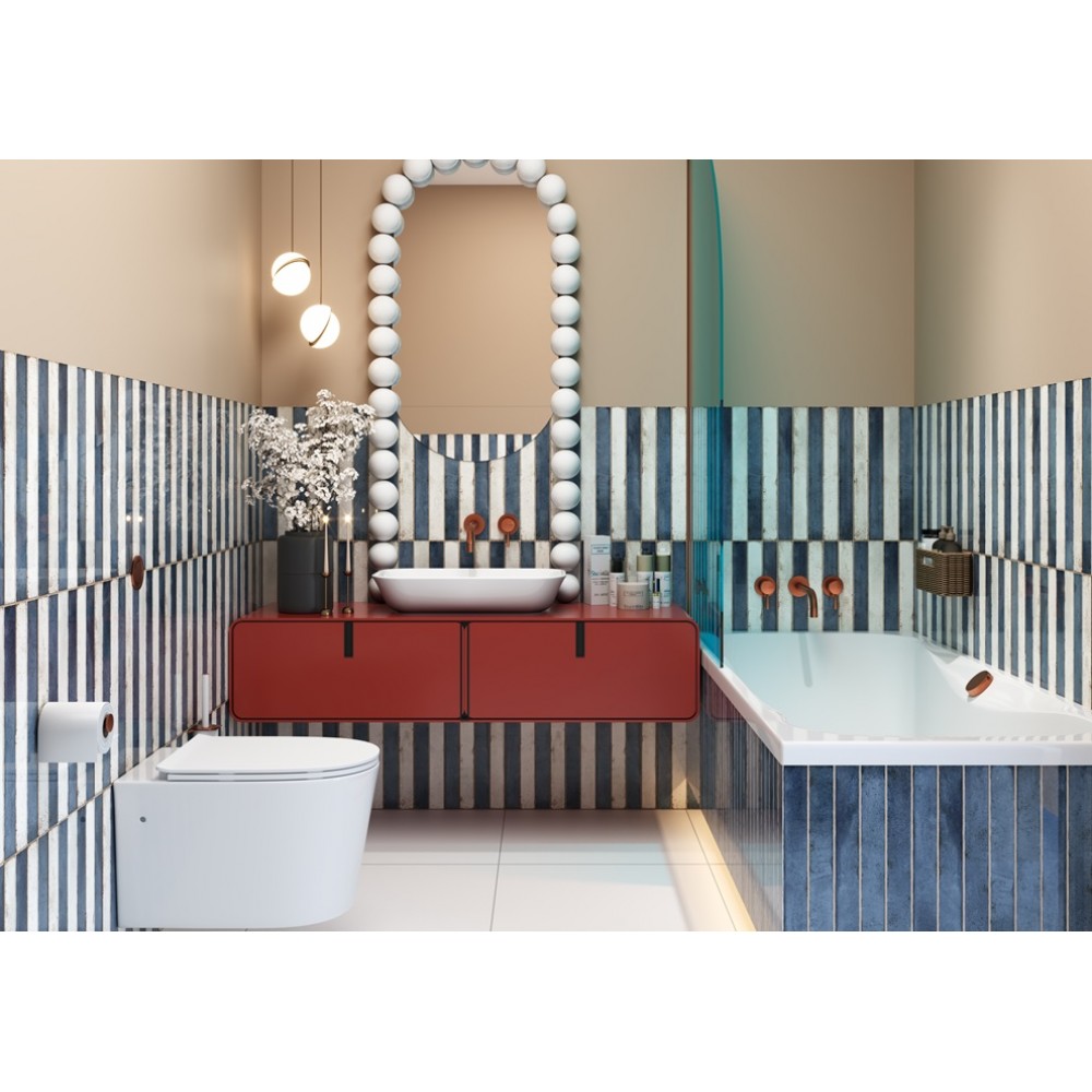 Керамогранит Almera Ceramica (Spain) Mixtik White 4.8х44.5 см