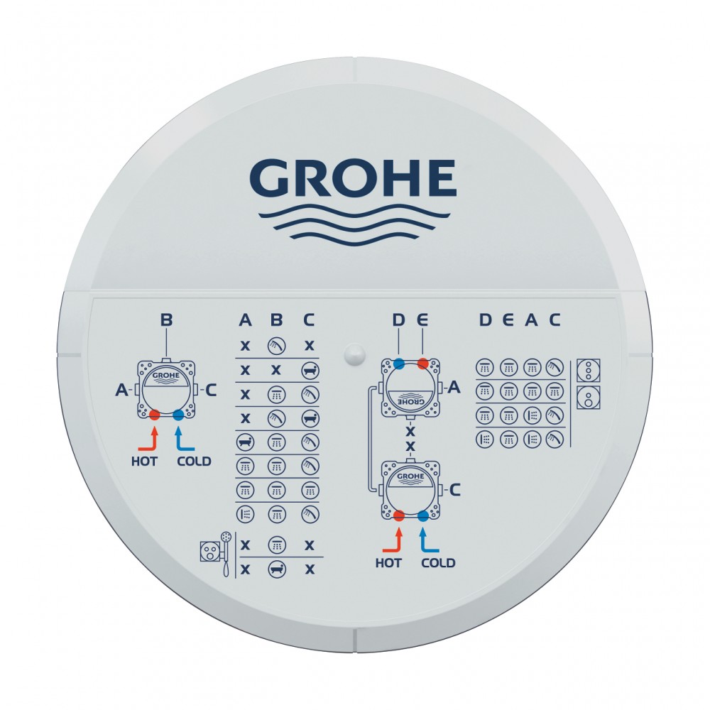 Внутренняя часть смесителя скрытого монтажа GROHE Rapido SmartBox 35604000