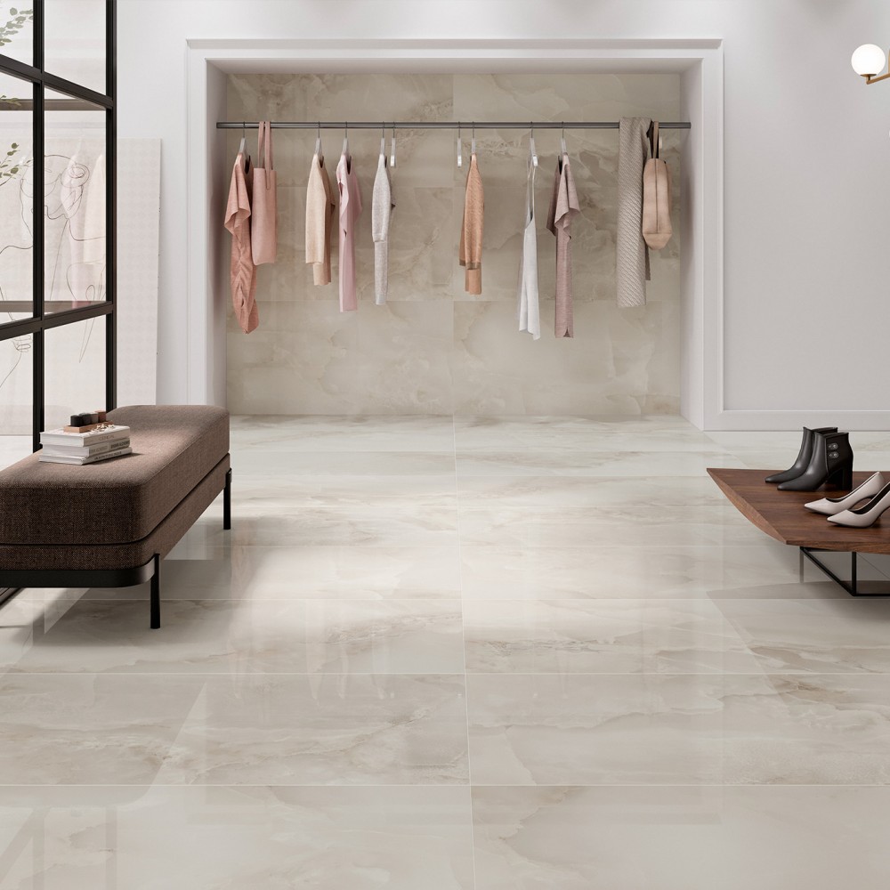 Керамогранит Alaplana Bibury Beige Polished 120x280 см