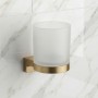 Стакан для зубных щеток Hansgrohe AddStoris S 41769140 с держателем, бронза брашированная