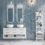 Плитка Golden Tile Como Синий на БЕЛ.Рельеф COМS51 10х30 см