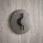 Смеситель скрытого монтажа для душа Hansgrohe DuoTurn S 75418340 черный хром брашированный